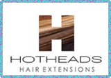 Hot Heads 'hair extensions' product logo.