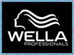 Wella hair salon product logo.